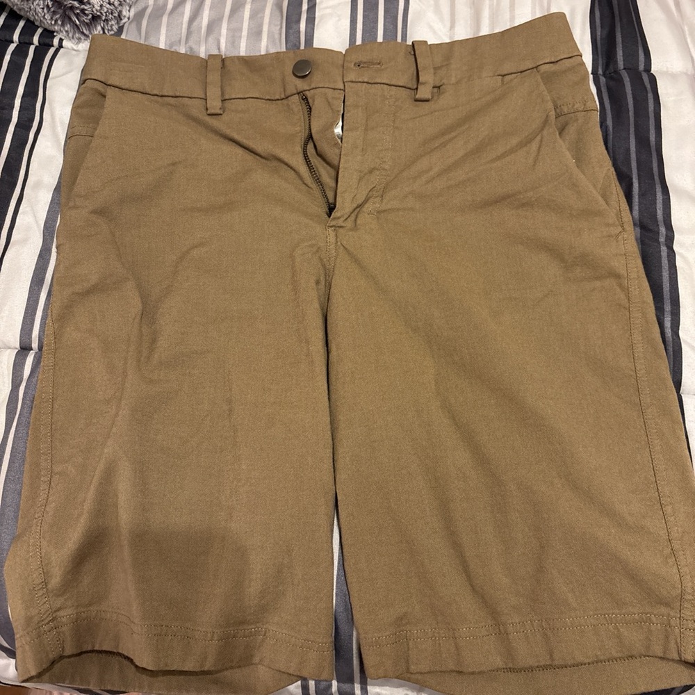 lululemon athletica Brown Flat Front Shorts
